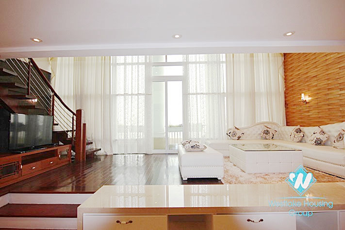Hight quality penthouse apartment with 4 bedrooms for rent in Ciputra, Westlake Tay Ho, Hanoi, Vietnam